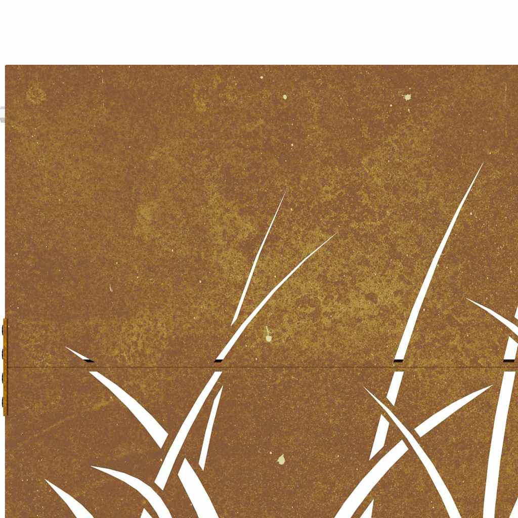 havelåge 85x75 cm cortenstål græsdesign