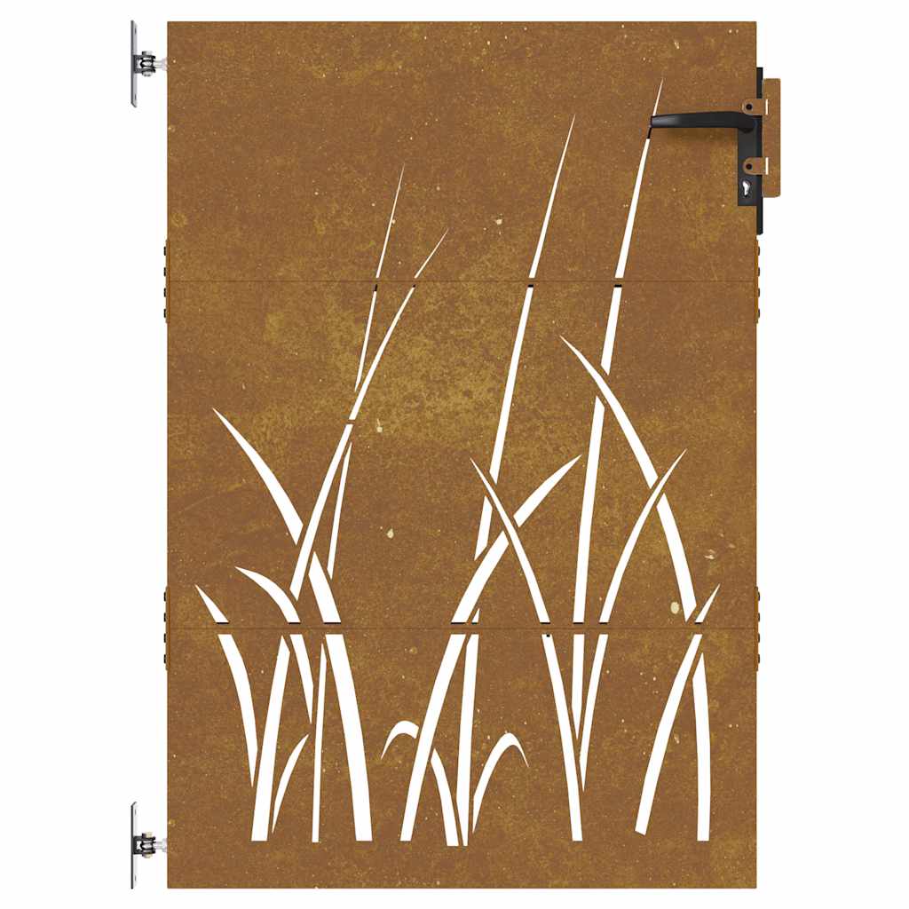havelåge 85x125 cm cortenstål græsdesign