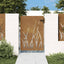 havelåge 85x125 cm cortenstål græsdesign