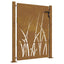 havelåge 100x150 cm cortenstål græsdesign