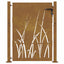 havelåge 100x150 cm cortenstål græsdesign