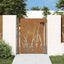 havelåge 100x150 cm cortenstål græsdesign