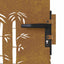 havelåge 85x150 cm cortenstål bambusdesign