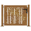 havelåge 100x75 cm cortenstål bambusdesign