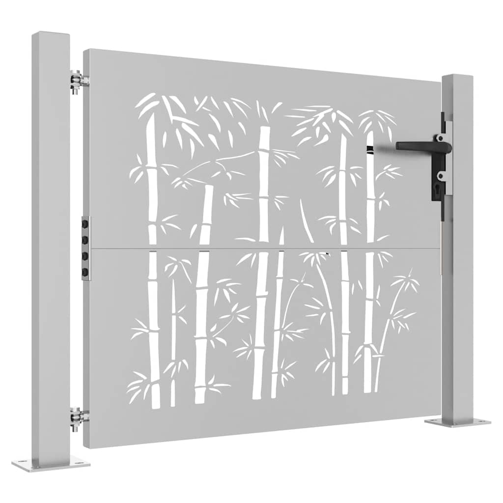 havelåge 100x75 cm cortenstål bambusdesign