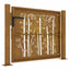 havelåge 100x75 cm cortenstål bambusdesign