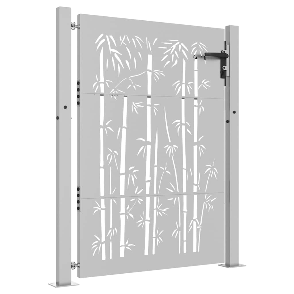 havelåge 100x125 cm cortenstål bambusdesign