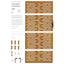 havelåge 85x200 cm cortenstål firkantet design