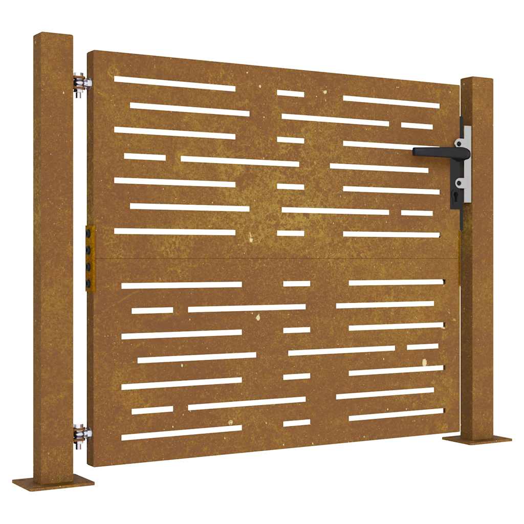 havelåge 100x75 cm cortenstål firkantet design