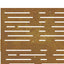 havelåge 100x75 cm cortenstål firkantet design