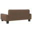 hundeseng 70x45x30 cm stof brun