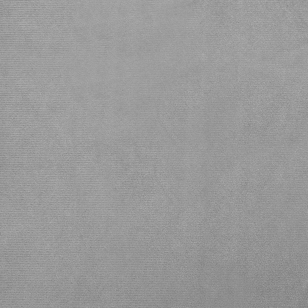hundeseng 70x45x30 cm velour lysegrå
