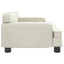 hundeseng 70x45x30 cm velour cremefarvet