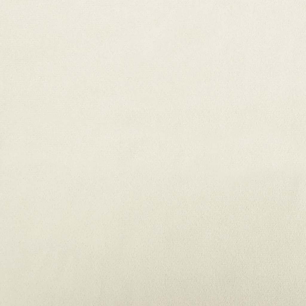 hundeseng 70x45x30 cm velour cremefarvet