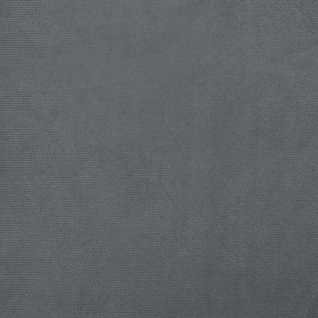 hundeseng 80x45x30 cm velour mørkegrå