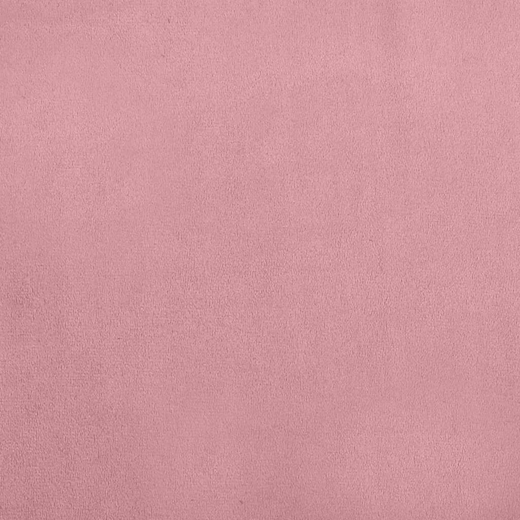 hundeseng 80x45x30 cm velour lyserød