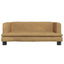 hundeseng 80x45x30 cm velour brun