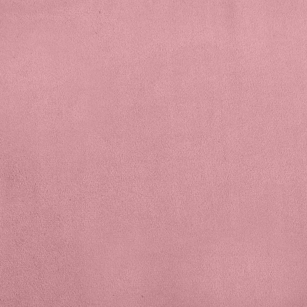hundeseng 60x40x30 cm velour lyserød