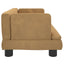 hundeseng 60x40x30 cm velour brun