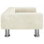 hundeseng 70x45x26,5 cm velour cremefarvet
