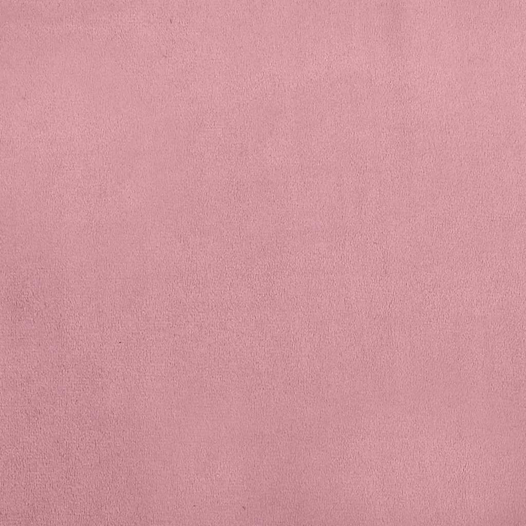 hundeseng 50x40x26,5 cm velour lyserød
