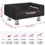 hundeseng 50x40x26,5 cm velour sort