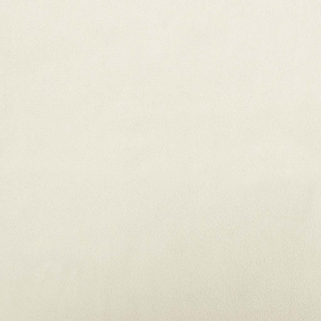 hundeseng 50x40x26,5 cm velour cremefarvet