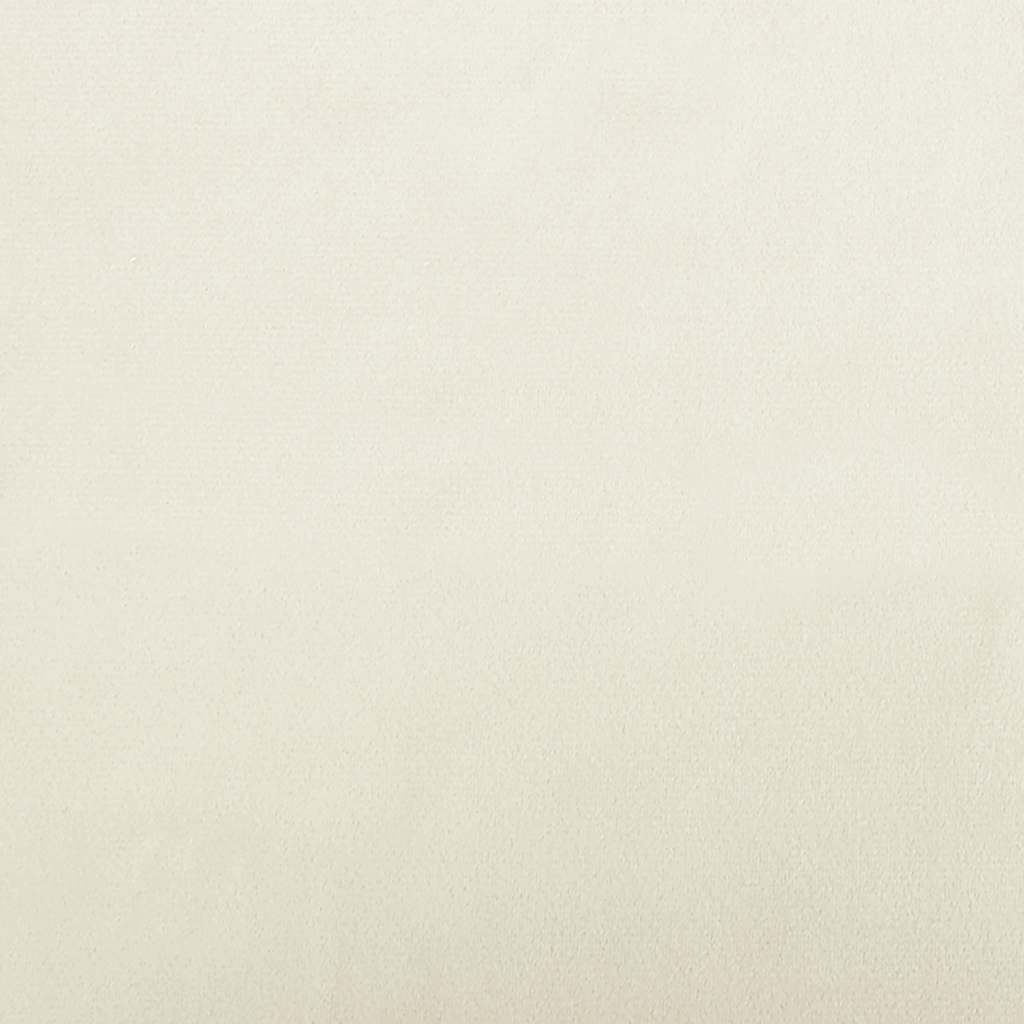 hundeseng 70x52x30 cm velour cremefarvet