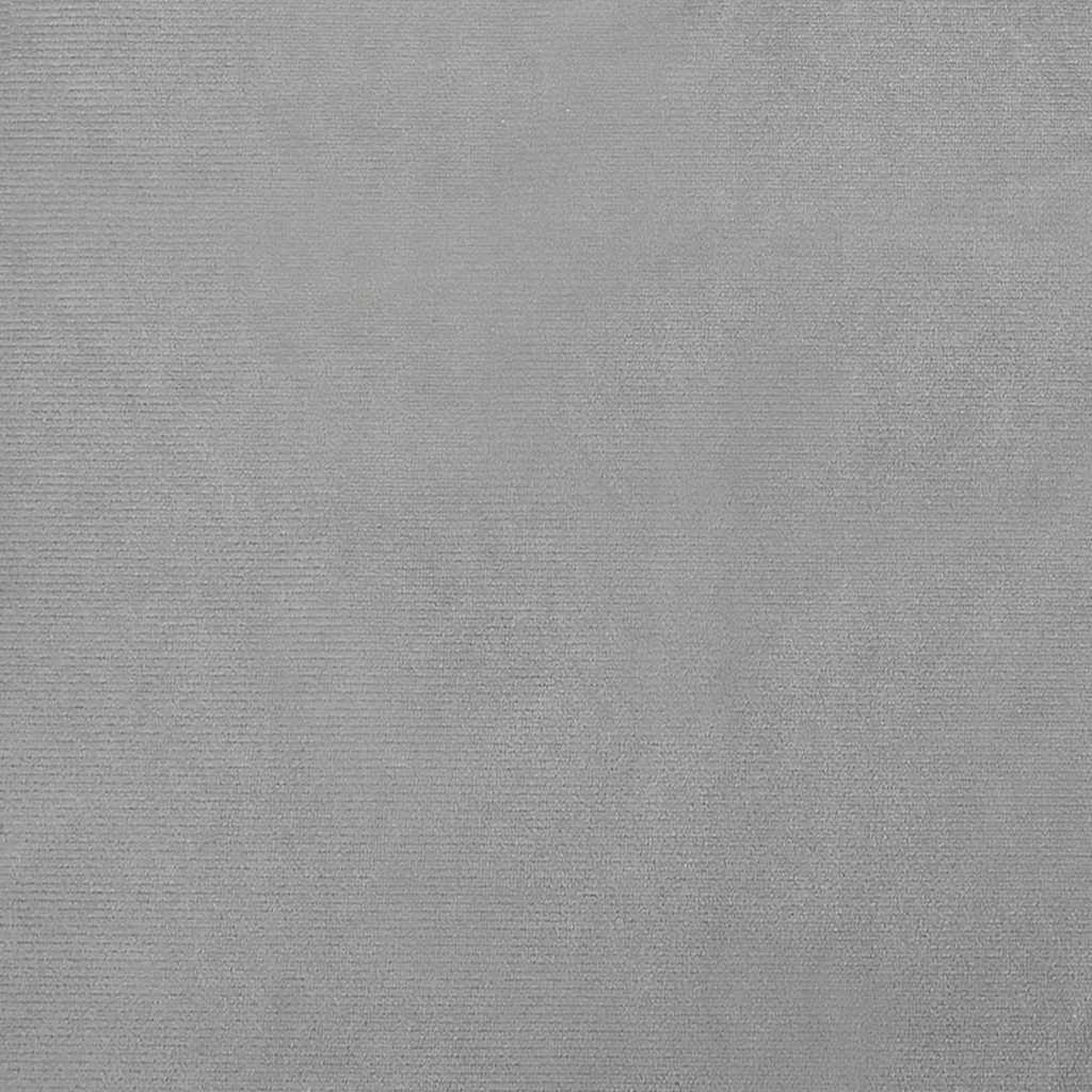 hundeseng 70x40x24 cm velour lysegrå