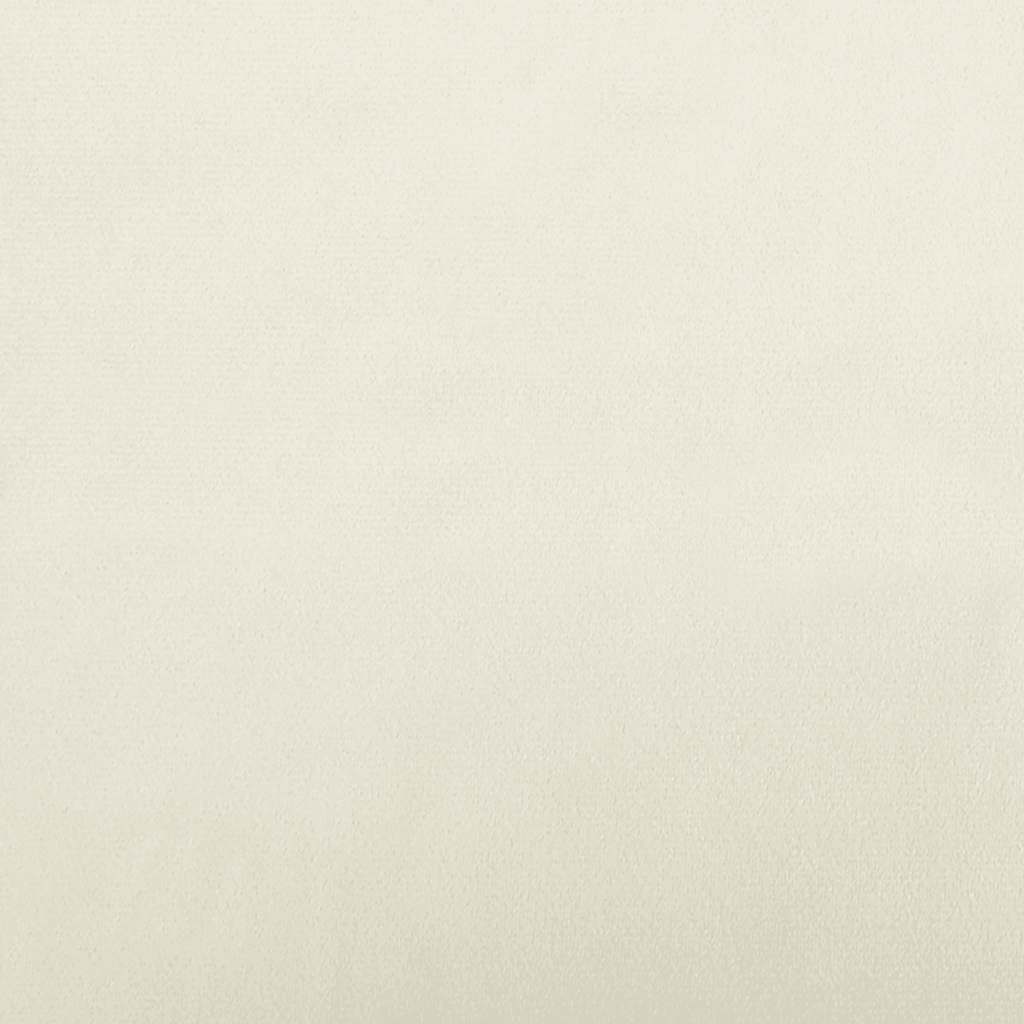 hundeseng 70x40x24 cm velour cremefarvet