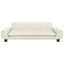 hundeseng 100x54x33 cm velour cremefarvet
