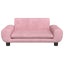 hundeseng 70x45x33 cm velour lyserød