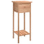 sidebord med skuffe 25x25x60 cm massivt træ valnød