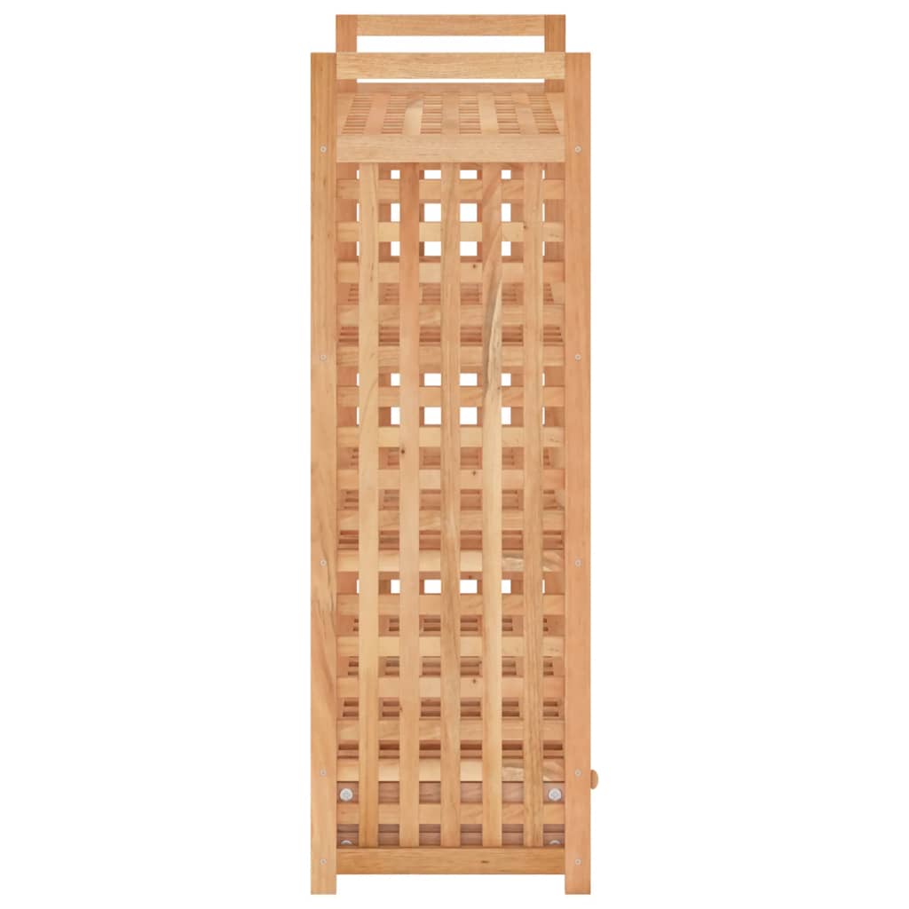 skoreol med skuffe 70x27x81 cm massivt valnøddetræ
