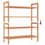 skoreoler 2 stk. 69x27x41 cm massivt træ valnød