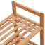 skoreoler 2 stk. 69x27x41 cm massivt træ valnød