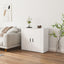 skænk 80x33x70 cm konstrueret træ hvid
