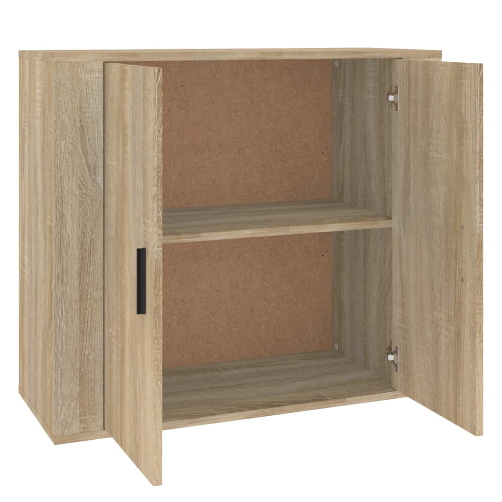 skænk 80x33x70 cm konstrueret træ sonoma-eg
