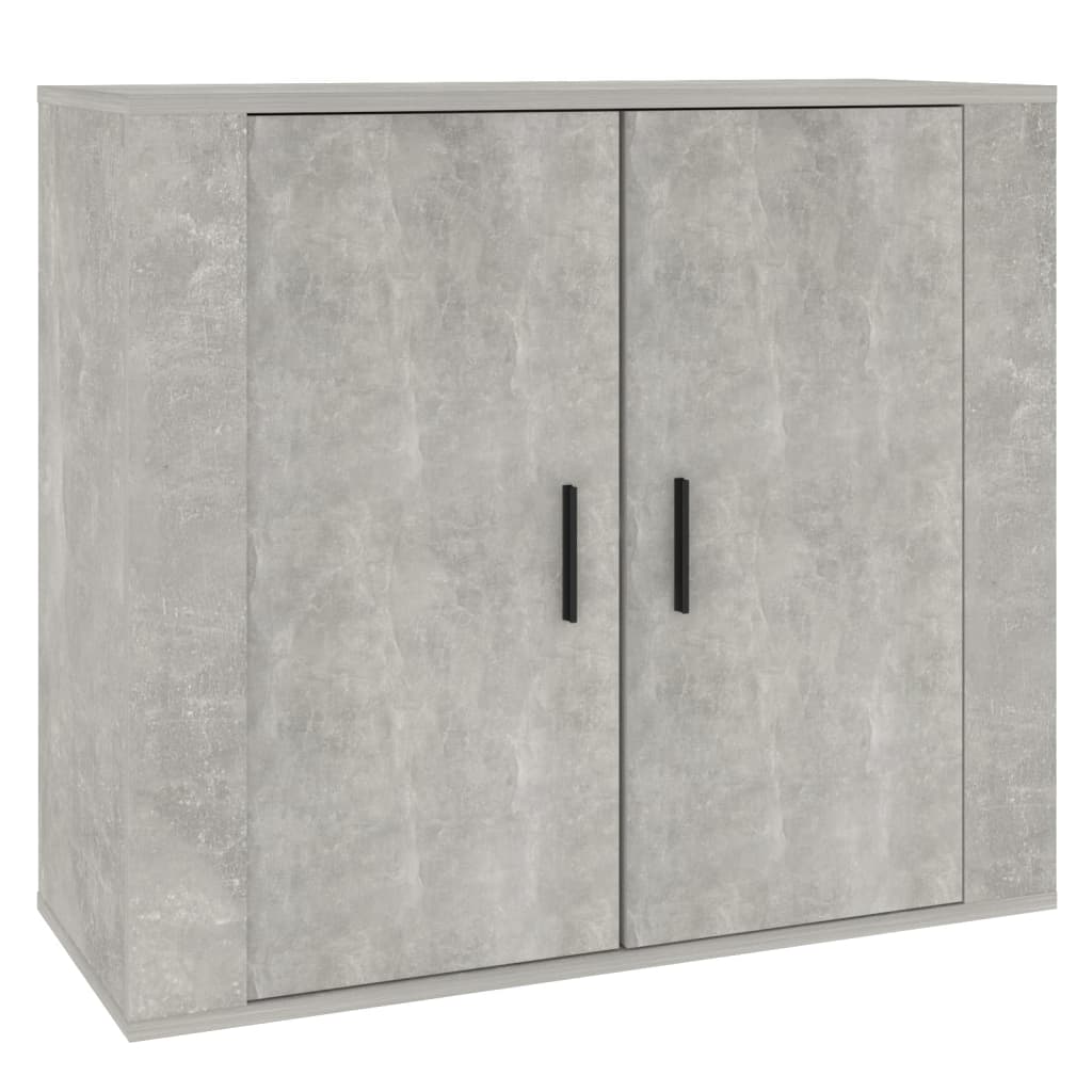 skænk 80x33x70 cm konstrueret træ betongrå