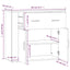 skænk 80x33x70 cm konstrueret træ sonoma-eg