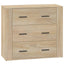skænk 80x33x70 cm konstrueret træ sonoma-eg
