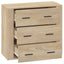 skænk 80x33x70 cm konstrueret træ sonoma-eg