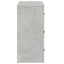 skænk 80x33x70 cm konstrueret træ betongrå