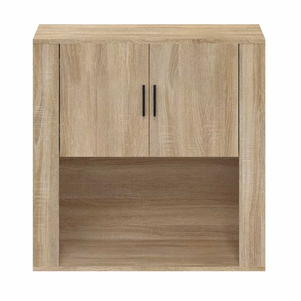 vægskab 80x33x80 cm konstrueret træ sonoma-eg