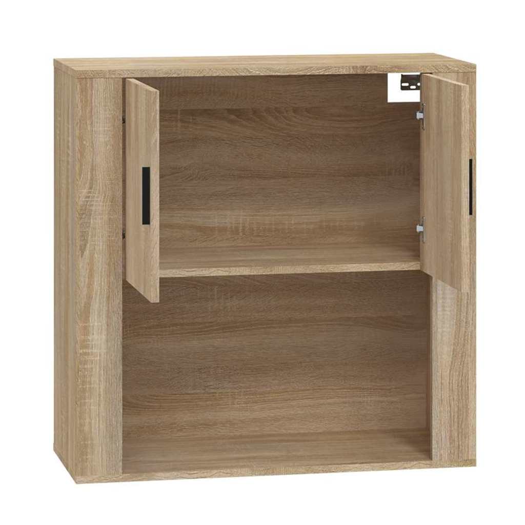 vægskab 80x33x80 cm konstrueret træ sonoma-eg