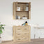 vægskab 80x33x80 cm konstrueret træ sonoma-eg