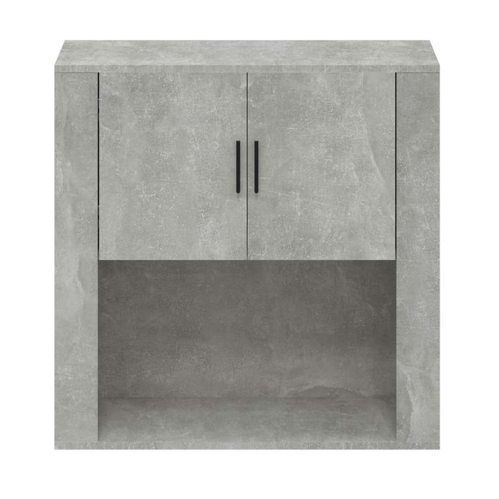 vægskab 80x33x80 cm konstrueret træ betongrå