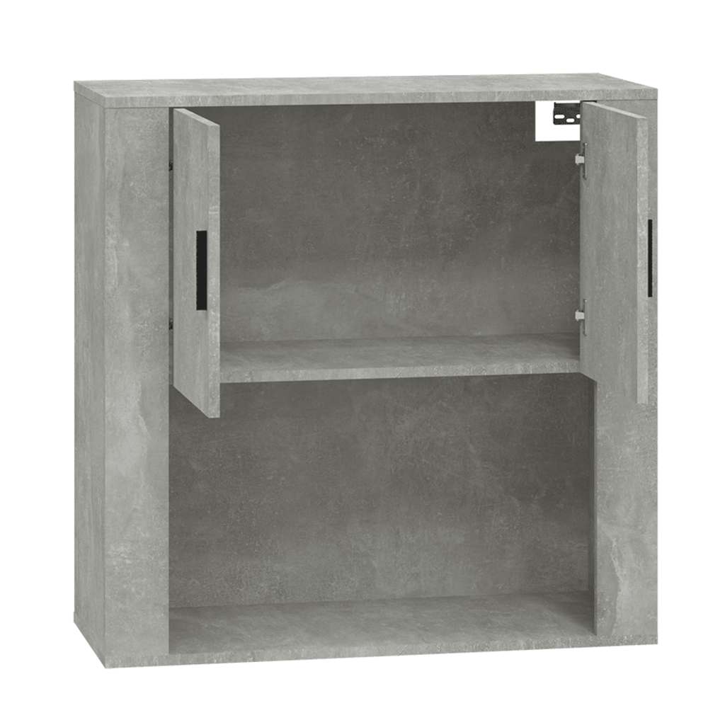 vægskab 80x33x80 cm konstrueret træ betongrå
