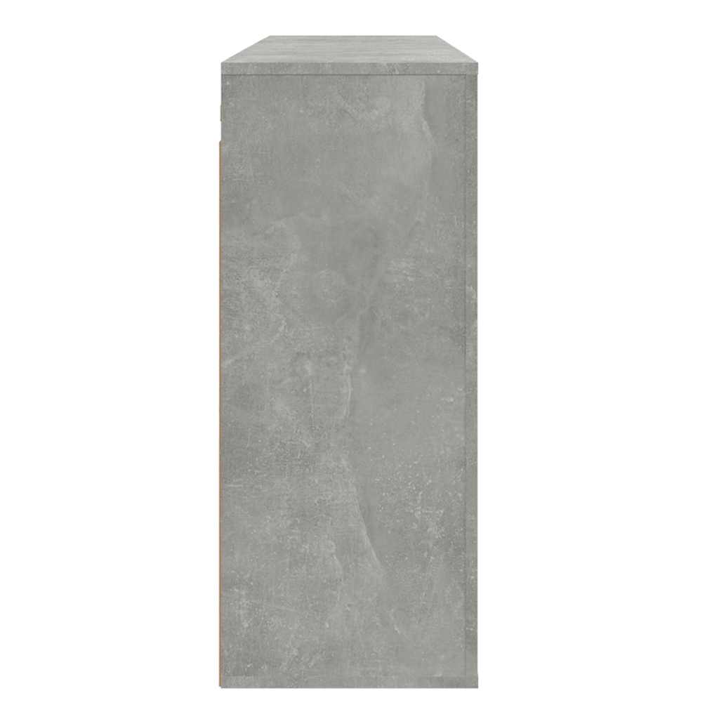 vægskab 80x33x80 cm konstrueret træ betongrå