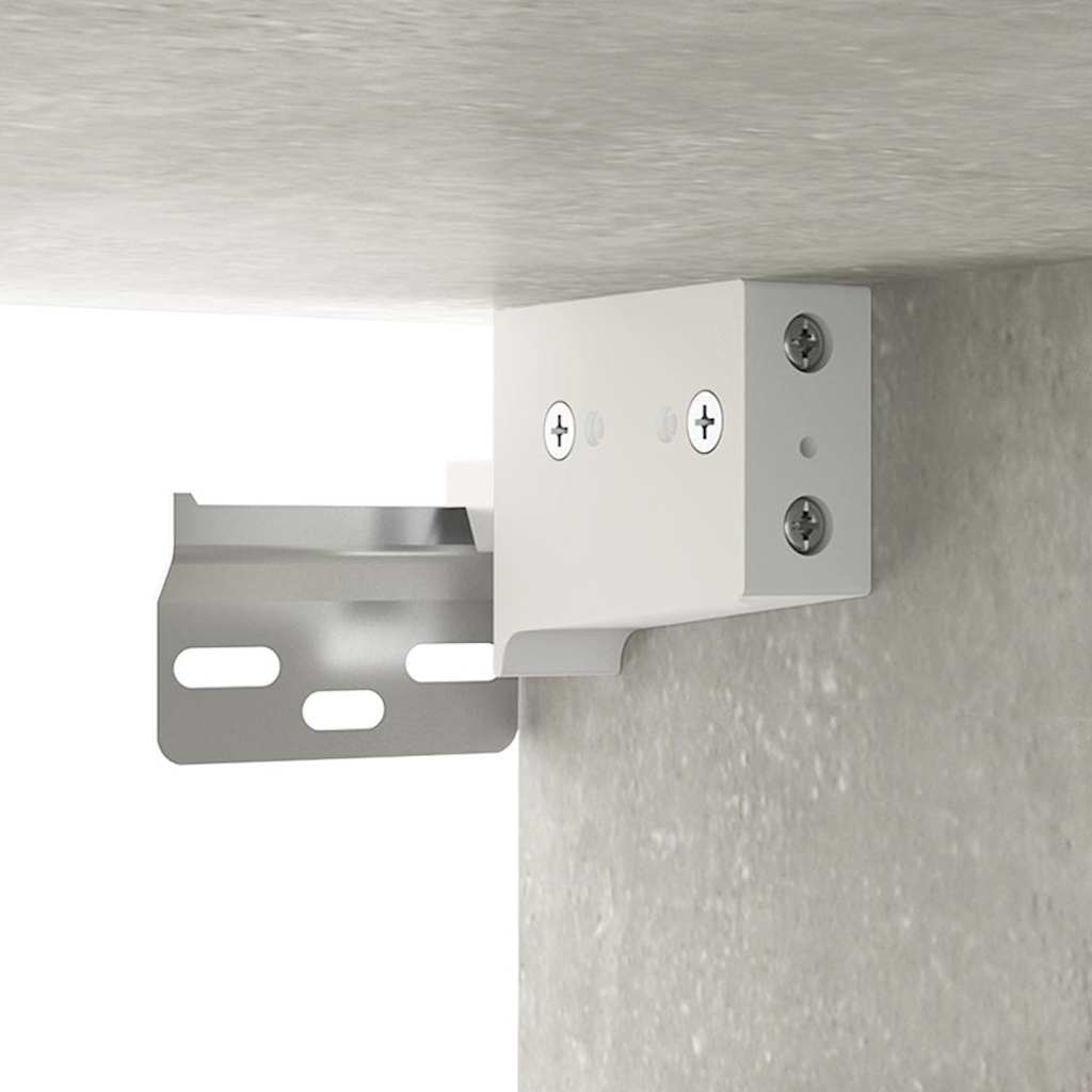 vægskab 80x33x80 cm konstrueret træ betongrå